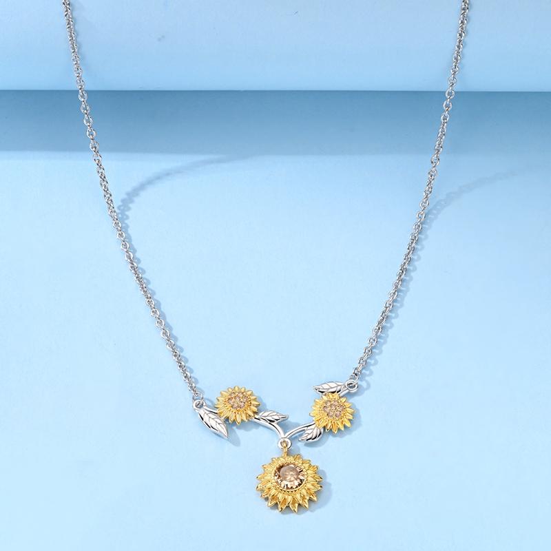 Necklace For Woman Wedding Fine Jewely 925 Silver Simple Basic Classic Butterfly Iris Heart Bear Cross Chain Necklace