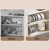 Space Saving Under Cabinet Storage Rack For Cookware Expandable Pots and Pans Organizer With Adjustable Dividers