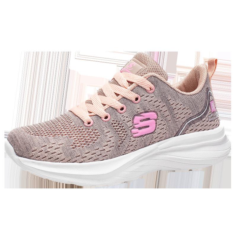 

Весной и осенью 24 года новая цветная дышащая сетка флайнит, низкий верх, шнуровка, холодный клеевой процесс, мужская и женская одинаковая спортивная обувь 44 розовый