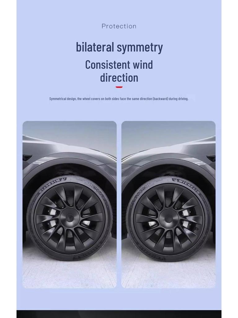 20-Inch Wheel Cover Protection Ring for Tesla Model Y: Full-Coverage Scratch-Resistant Rim Guard