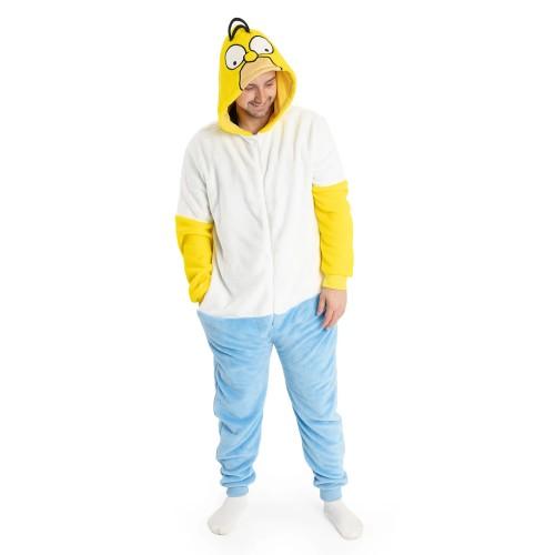 The Simpsons Mens Homer Simpson All-In-One Nightwear