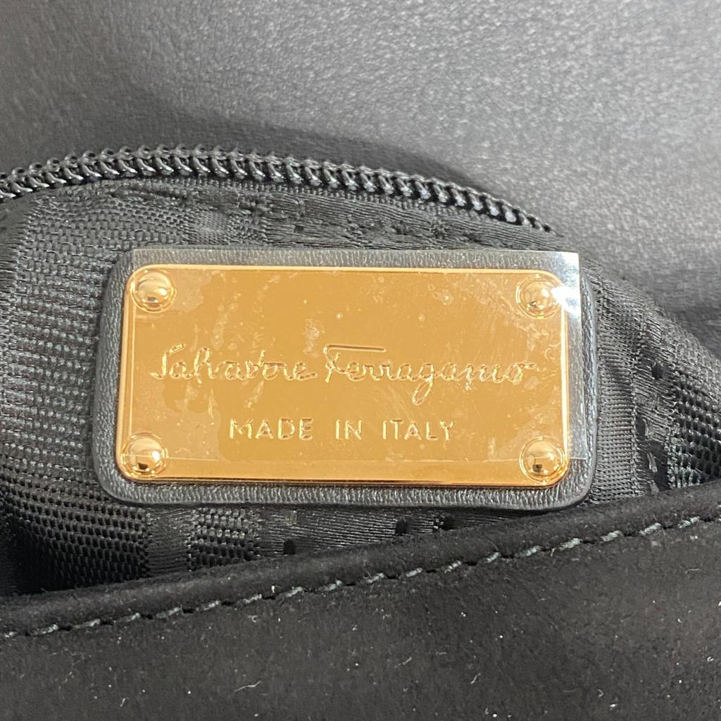 Used Salvatore FerragamoShoulder Bag Black Suede Women