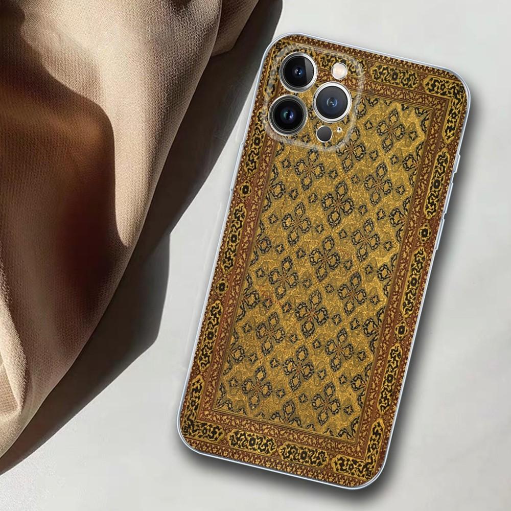 Persian Carpet Phone Case For iPhone 14 11 12 13 Mini Pro XS Max Cover 6 7 8 Plus X XR SE 2020 Funda Shell