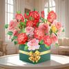Biglietto d'auguri 3D Pop-up per la Festa della Mamma con Fiori e Busta