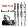 Crooked Head Eccentric Super Hard Alloy Drill Bit for Tile and Stone