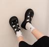 Baotou Sandals Women's 2025 New Summer Platform Versatile Hole Retro Woven Pig Cage Shoes French Roman Shoes