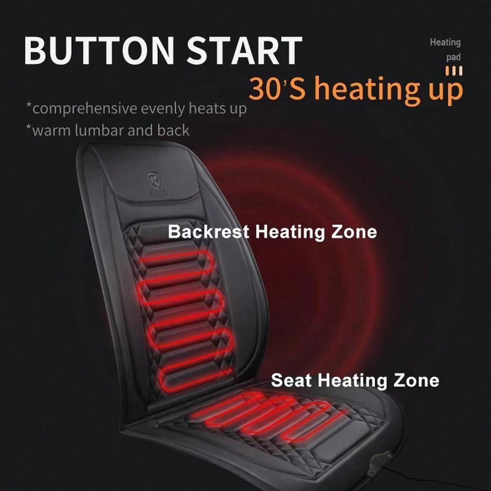 Araba Isıtmalı Koltuk Minderi Kışlık Araç Dikdörtgen Isıtmalı Koltuk Kılıfı Uygun 12V Evrensel Araba Koltuk Koruyucu Pelerin Kılıf Pedleri