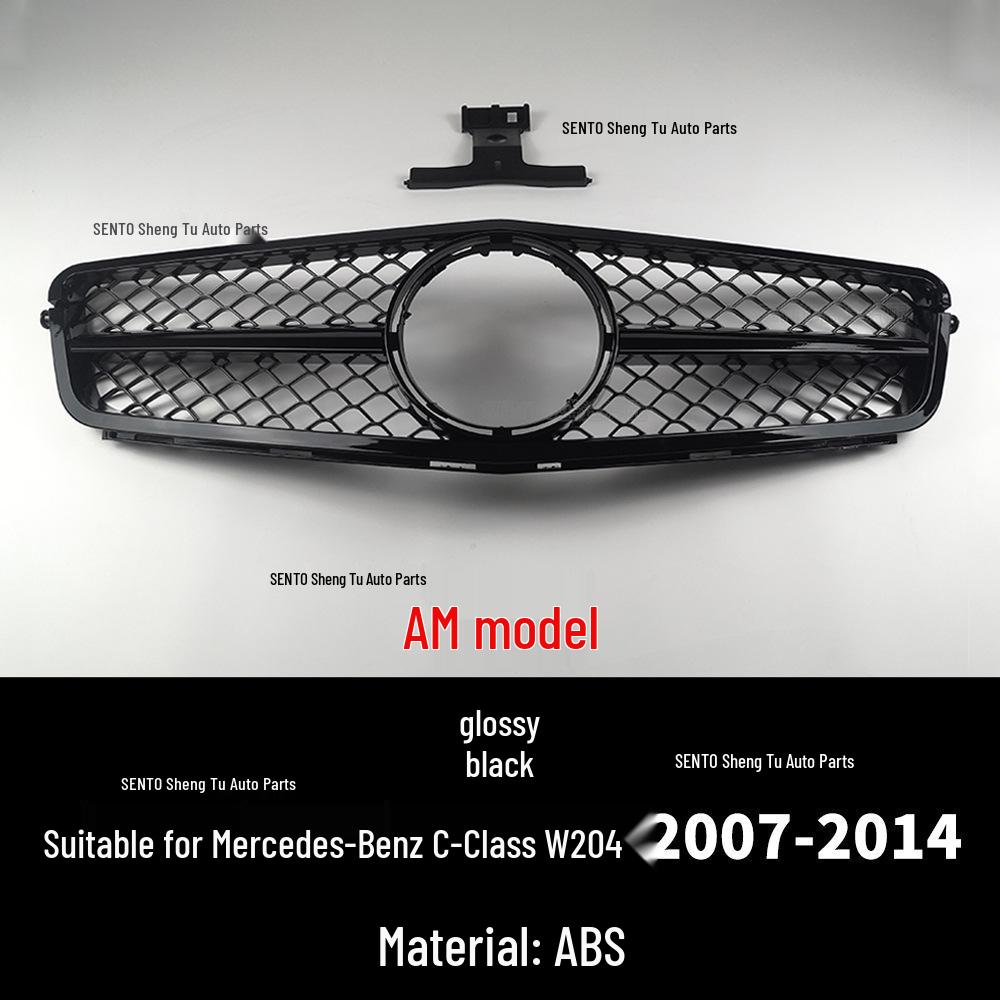 Mercedes-Benz C-Class W204 (2007-14) Front Bumper Diamond Grille AMG Style
