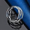 1 Stück 925er Sterlingsilber 5-10 exquisite geflochtene Hohlringe für Hochzeits Schmuck, Geschenke und Accessoires für Damen
