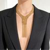 Vintage schwere Industrie Fransen Halskette modisch leichter Luxus handgewebte Pullover Kette tägliche Party lange Halskette