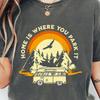 Home Is Where You Park It Retro T Shirt, Vanlife Vintage T Shirt, Camper Shirt, Camping Lover, Van Life Nature Shirt, Unisex Camping T Shirt