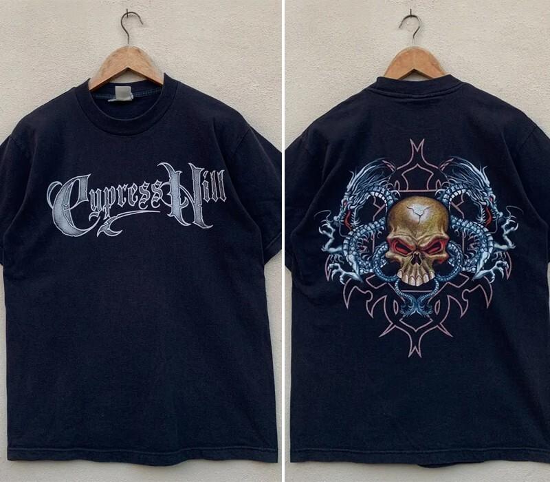 

CYPRESS HILL Skull Design Rap tees T-Shirt black tee S-5XL Unisex T-Shirt S
