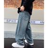 5-14Y Jungen Jeanshosen Frühling Kinder Weite Beine Gerade Hosen Herbst Locker Geschnitten Freizeit Hosen Kinder Trendige Jogginghosen