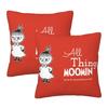 HTSW Cushion Set of Moomin Little My Comfortable Cushion Sofa Back Car Chair and Interior Decor Covers, 45x45cm, 2, Design, Simple, Covers, Covers,