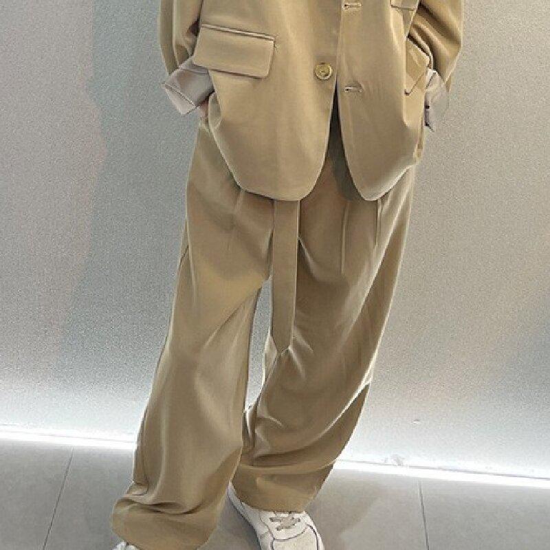 

Autumn 2025 Boys Trendy Loose Blazer Two-Piece Suit Set 100