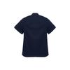 Burberry FW22 Men's Logo Embroidered Button-Up Short-Sleeve Shirt Navy 80618621