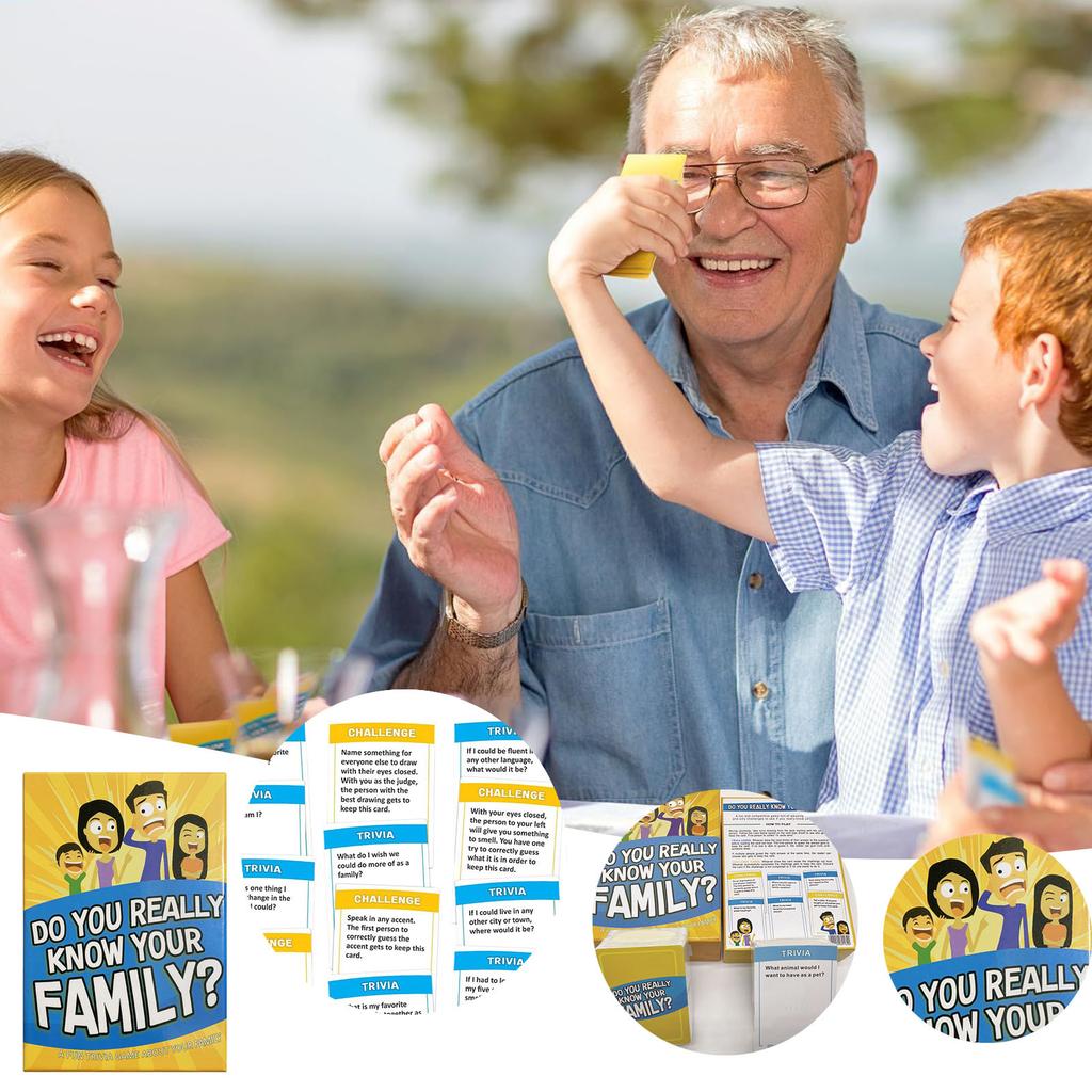 A Fun Family Game Filled With Conversation Starters And Challenges - Great For Kids, Teens And Adults