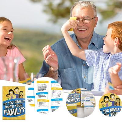 Un jeu familial amusant rempli de sujets de conversation et de défis - Idéal pour les enfants, les adolescents et les adultes
