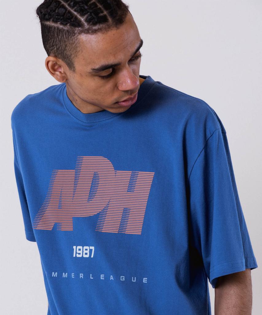 ALL DAY HOOPS Adh Summer League Oversized Short Sleeve T-Shirt Blue