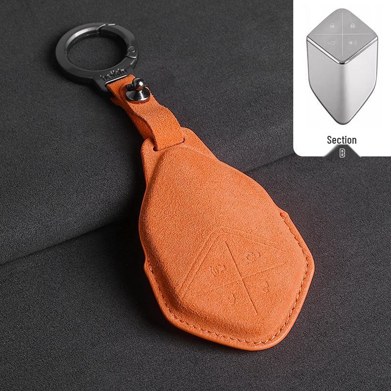 Changan SL03/S7 Key Case 2023: Suede Protective Shell with Buckle