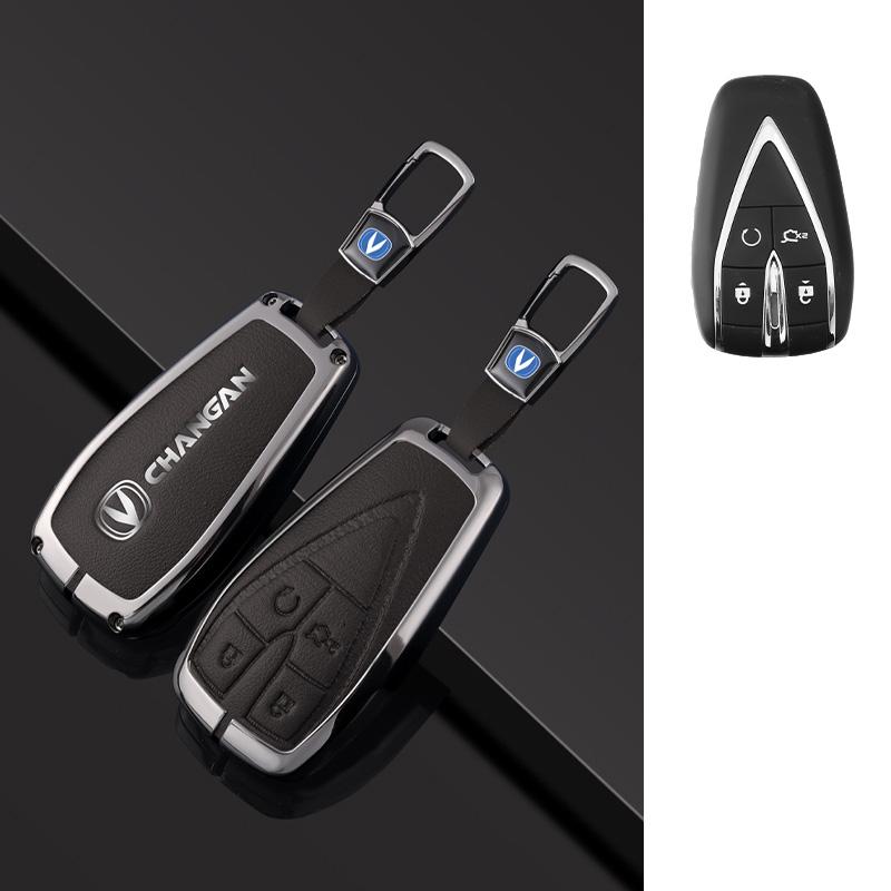 Auto Zinc Alloy Key Fob Cover Case Housing Remote Fit For Changan Unit Unik Cs35Plus Cs55 Plus Cs75 Plus Oshan X7 X5 Automotive Key Ring Auto