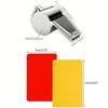 1 Sets Red Record Kit PVC Referee Wallet Portable Lightweight Soccer Football Accessories Multifunction Scorebook