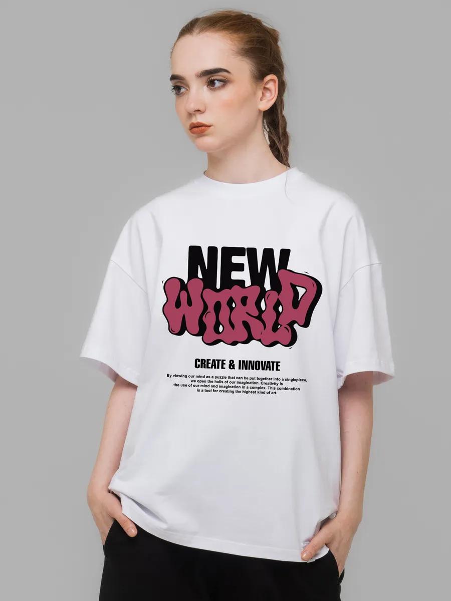 

Women s white unisex T-shirt with Christian print S