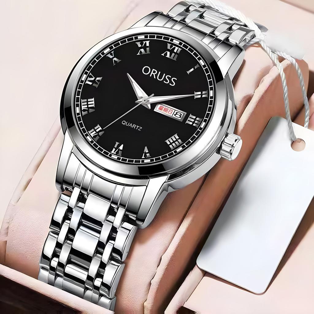 Men's Quartz Watch High-End Luminous Waterproof Quartz Wrist Watch for Men Birthday Gift