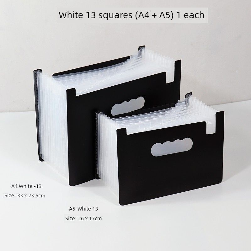 A3 Folder Info Booklet Retractable Organ Standing Desktop Storage Fantastic Art Works Drawing Paper Storage Clip A4