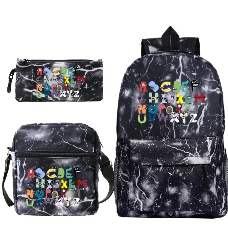 Game Alphabet Lore Alphabet Legend School Bag Backpack Shoulder Bag Pencil Case