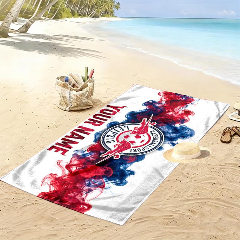 RB Leipzig Print Beach Towel, Large Soft Quick Dry Towel for Beach Camping Swimming
