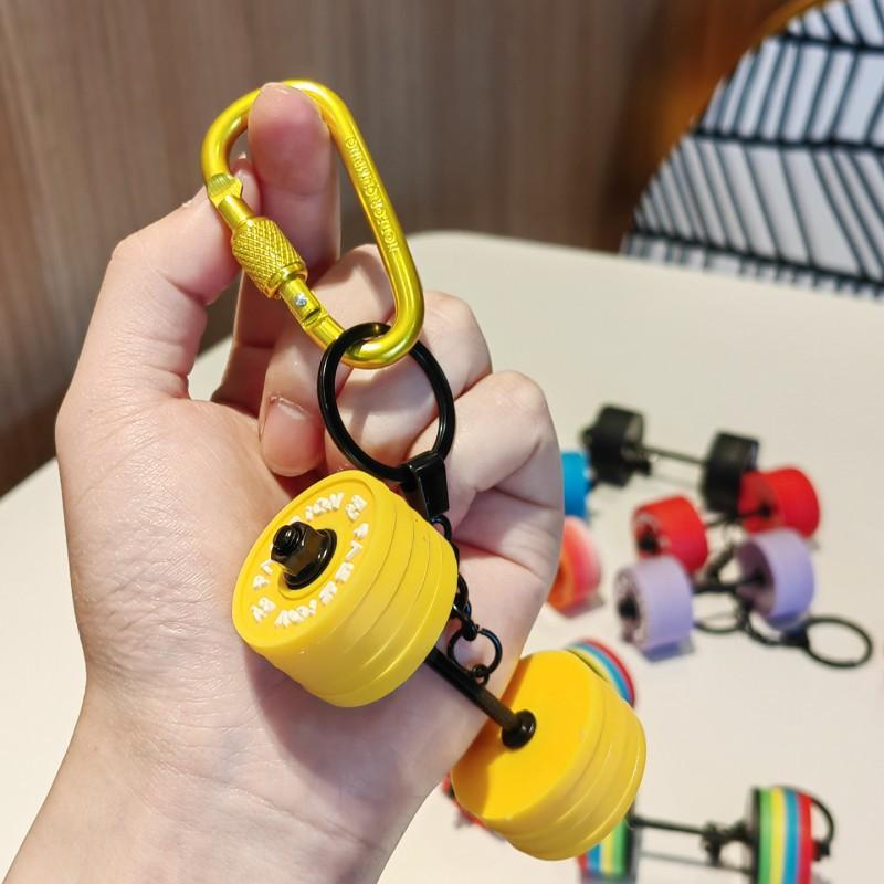 Fitness Bag Hanging High-value Equipment Series Dumbbell Barbell Key Chain Backpack Jewelry