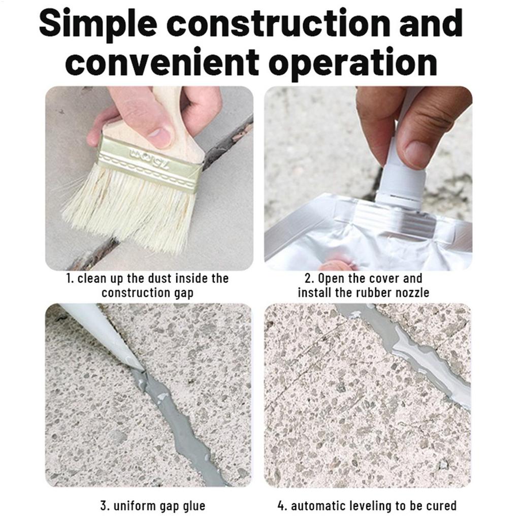 500ml Driveway Crack Filler Asphalt Crack Filler Concrete Crack Repair Patch Concrete Repair Asphalt Patch Cracked Tile Filler