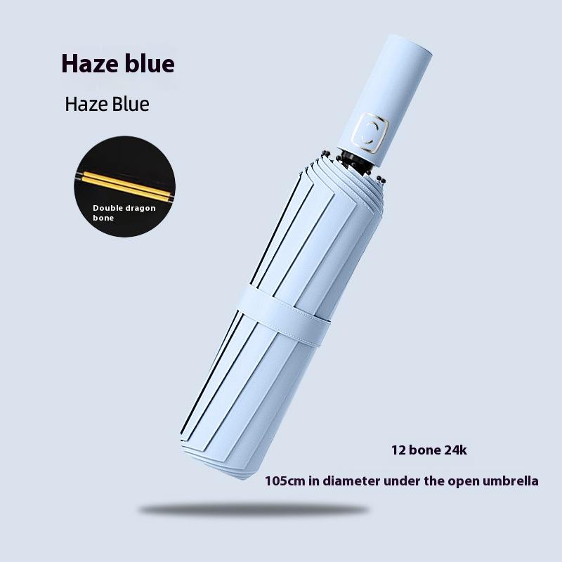 UPF50+ Windproof Umbrella Women/Men Auto UV Protection Parasol - Heavy Duty Compact Travel Business Wind-Resistant Sun Umbrellas