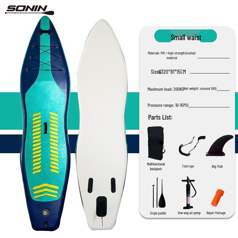 Inflatable Stand-Up Paddleboard - Professional Surfboard and Kayak Board for Beginners