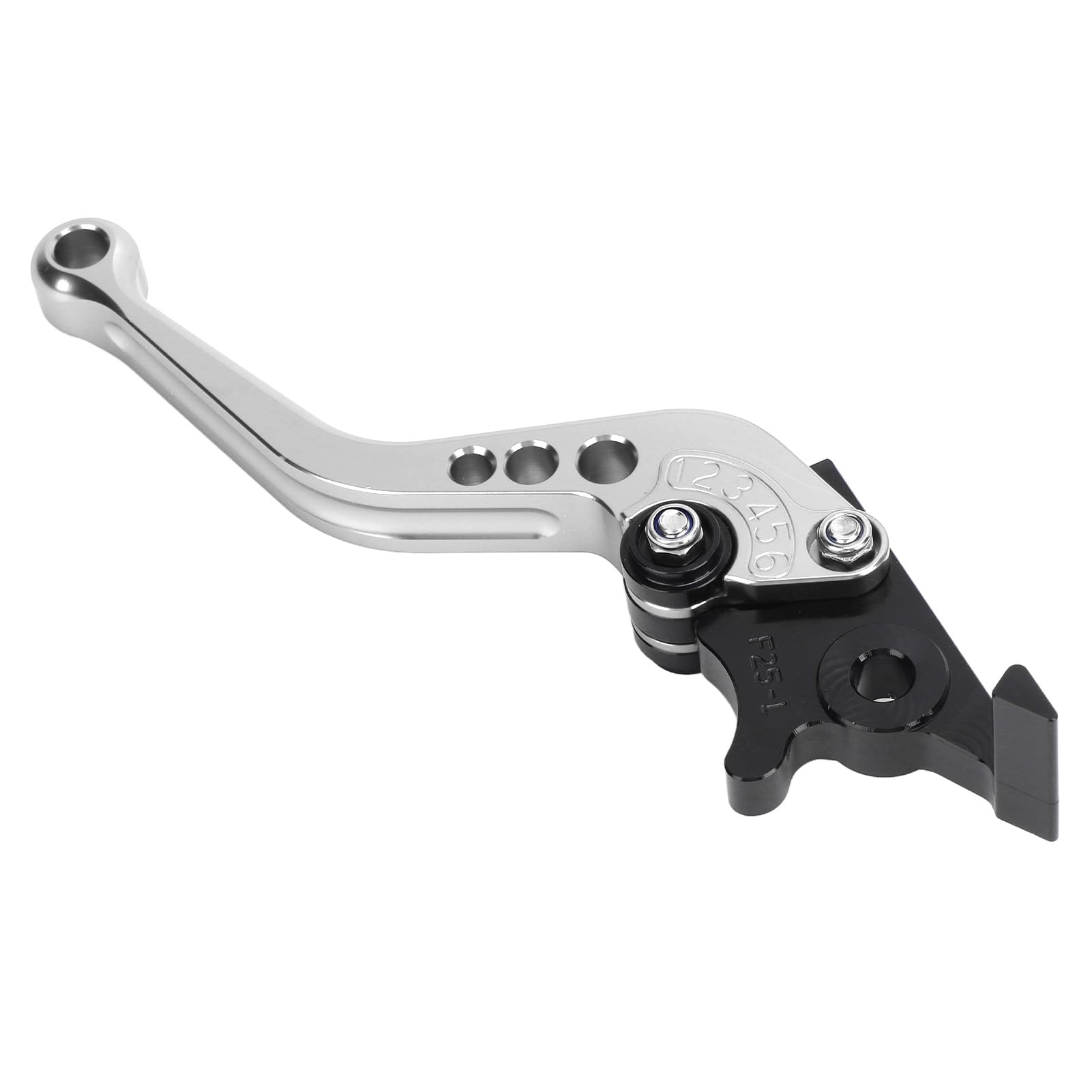 

KIMISS Складной тормозной рычаг для DAX125 ST125 CT125 Алюминиевый сплав ЧПУ-обработка Регулируемый Ударопрочный Дизайн безопасности мотоцикла серебряный