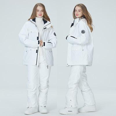 Traje de Esquí de Invierno para Hombre y Mujer: Conjunto de Chaqueta y Pantalones de Snowboard, Cálido y Engrosado para Deportes de Nieve al Aire Libre.