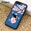 Krajews Cute Japanese Kokeshi Doll Phone Case Cover For iPhone 17 Air 16 15 14 plus 11 12 13 pro max coque Shell Fundas