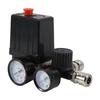A84E-3000L/Min Air Pump Control Valve 0-180 PSI Gauge 220V/380V Regulator Duty Air Compressor Pump Pressure Control Switch
