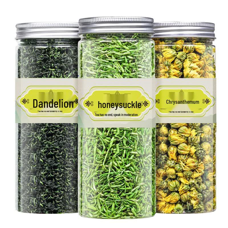 Fujian Green Herbal Tea Blend: Chrysanthemum, Honeysuckle & Dandelion