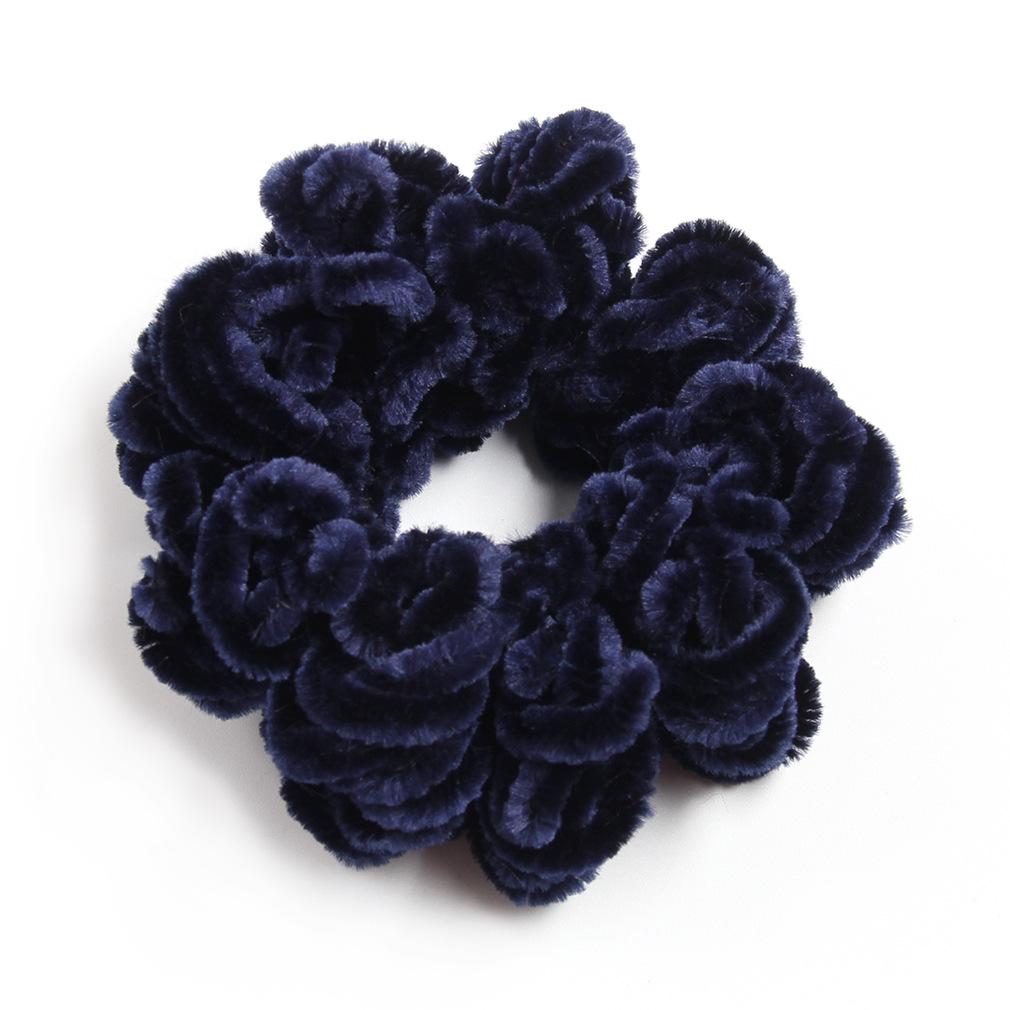 Ethnic Wool Knitted Scrunchies: Spring & Autumn Style Hair Accessories for Women