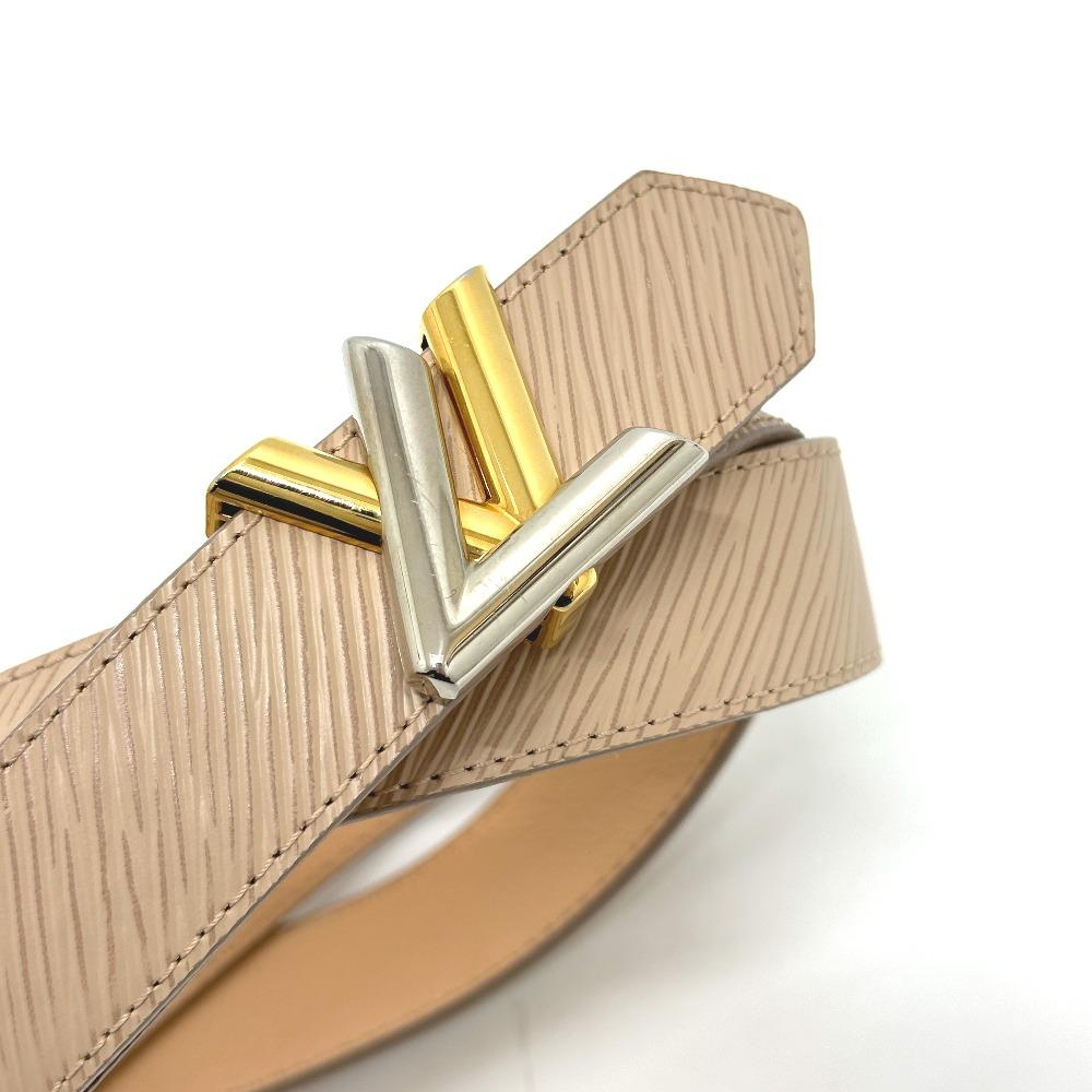 Louis Vuitton M9362 Ceinture Twist LV Buckle Slim Belt Epi Leather Beige
