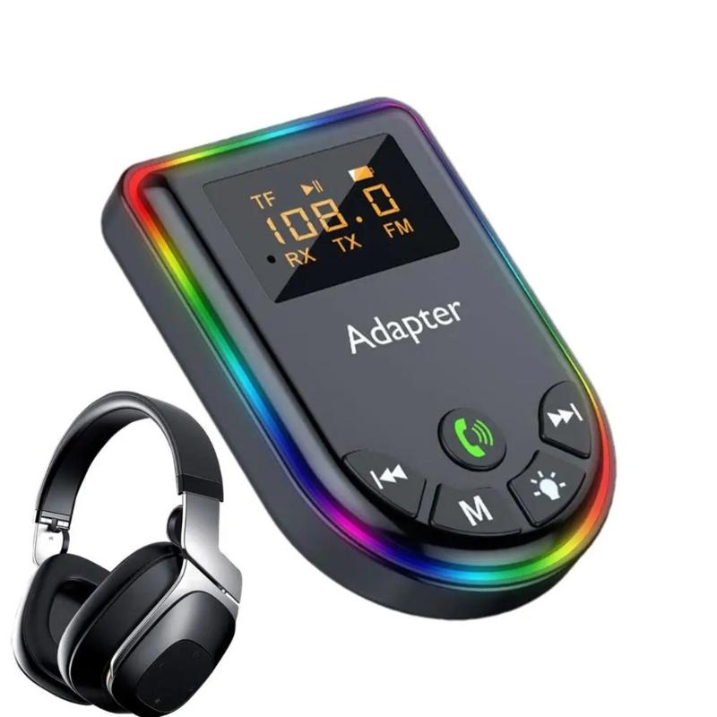 Portable Transmitter Receiver with LED Display TF Card Support AUX HIFI Sound Adapter for Car PC TV Headphones Speakers
