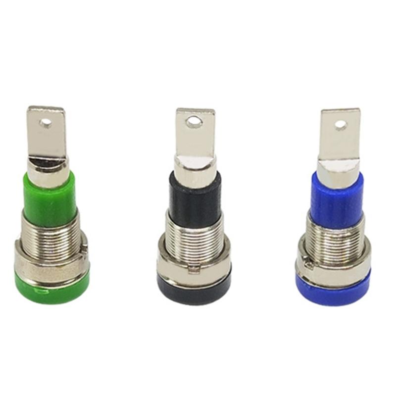 4mm Banana Jack Socket Female Adapter Panel Mount Binding Post M4x28 for Satellites Center Speakers to AVreceivers