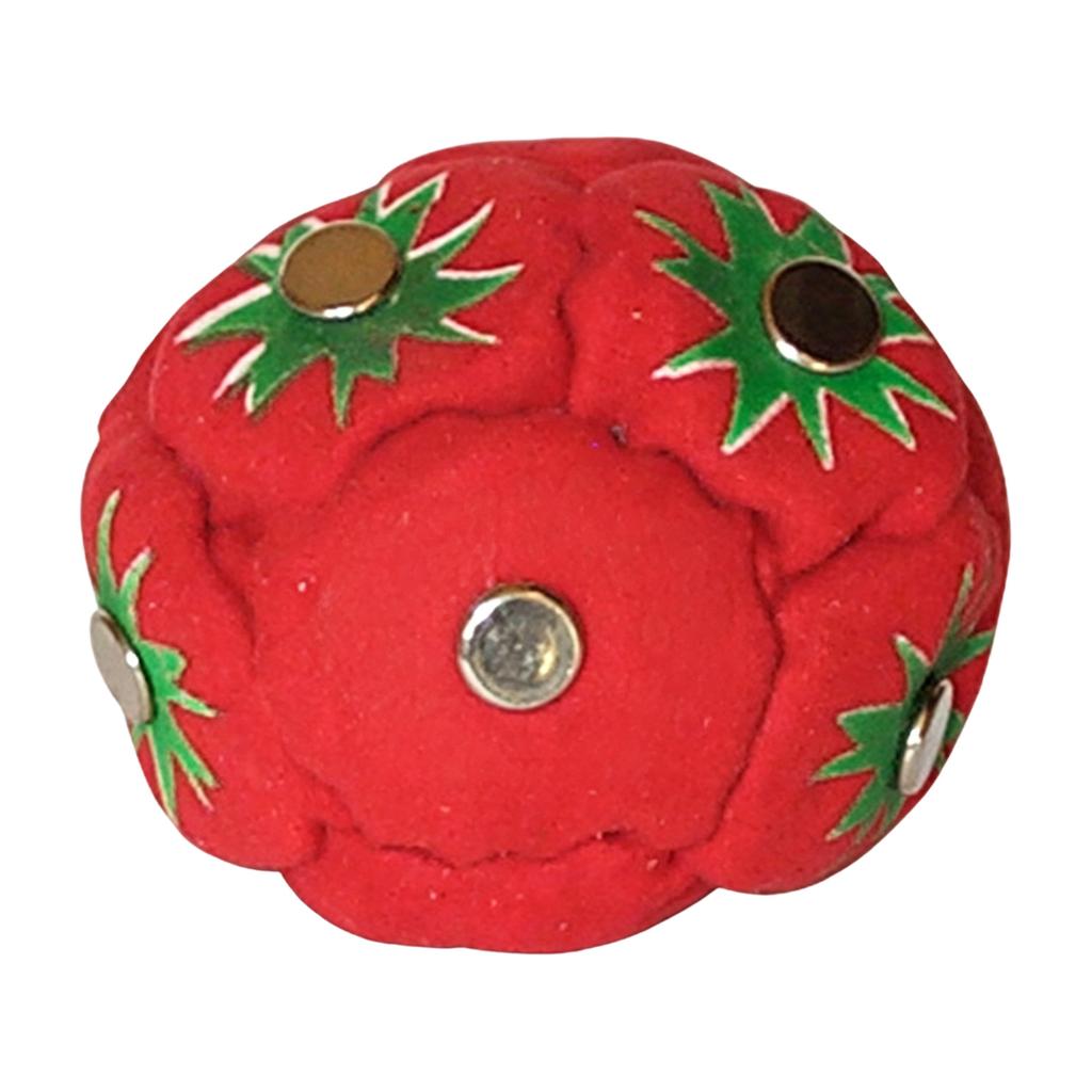 Traditional Footbag Handmade Soft Fabric Classic Kicking Shuttlecock 6cm Size for Outdoor Indoor Game Play Activities