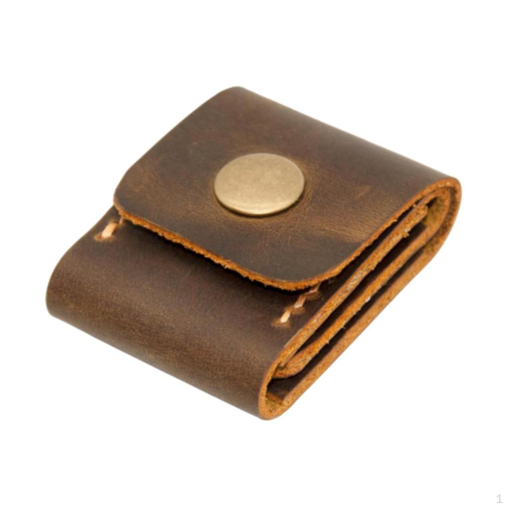 Guitar Pick Case Plectrum Holder Portable with Snap Button Gift Hold 3 Picks Organizer for