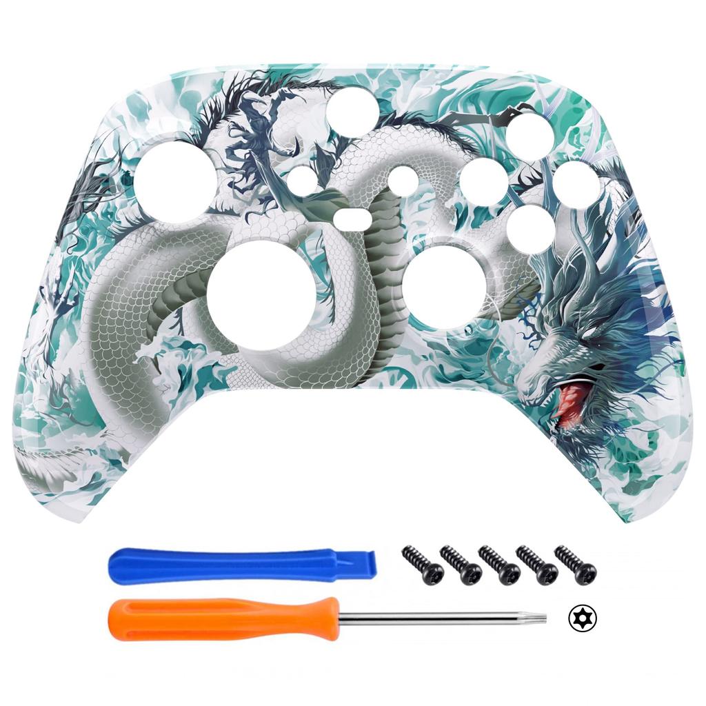 Custom Front Housing Shell for Xbox Series Featuring an Animal Print Cover Faceplate for Xbox Series and Xbox Core Not eXtremeRate's X/S, Soft-touch