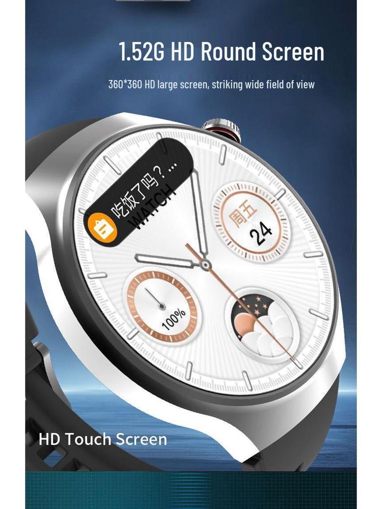 Evergreen Disc Smartwatch: Stylish Bluetooth with Camera, Heart Rate & Running Tracker, Waterproof, Long Battery Life.