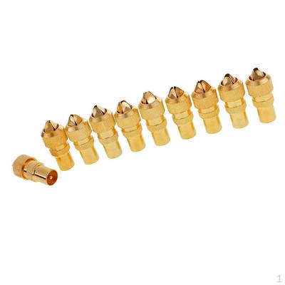 10 Stück TV-Antennenstecker Stecker RF-Kabel Stecker Adapter Kupplung