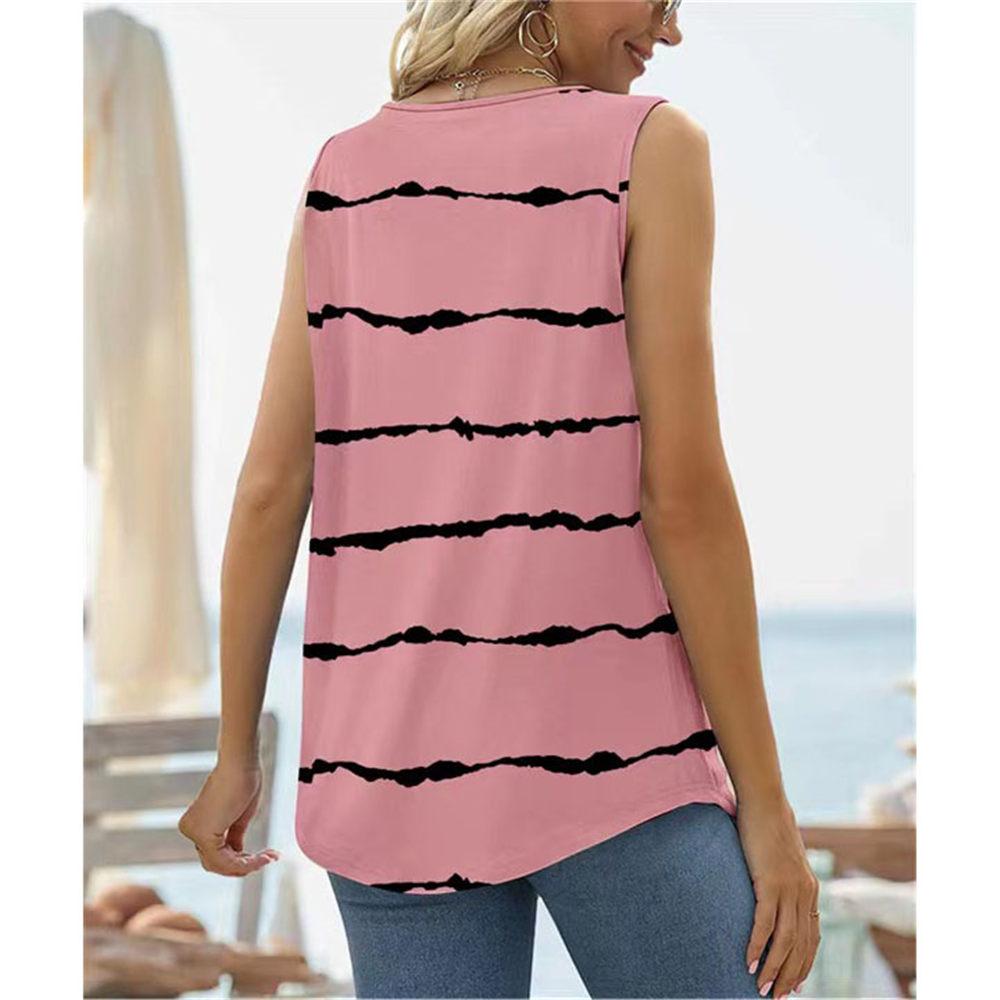 Summer Tank Tops for Women Loose Fit Pleated Square Neck Sleeveless Tops Curved Hem Flowy Tops